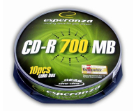 Esperanza 700MB/80min. Audio CD 56x CAKE 10szt. - 2162 - zdjęcie 1